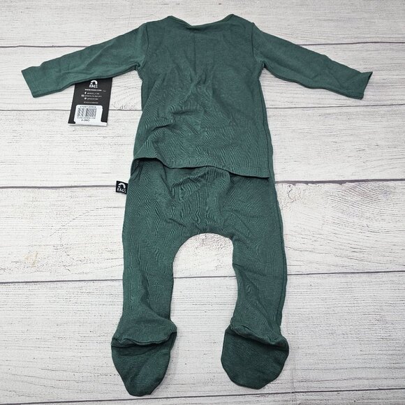 NWT Rags To Raches Baby Boy Xmas Skeleton Peek-A-Booty‎ Romper Size 0-3 months - Picture 5 of 5